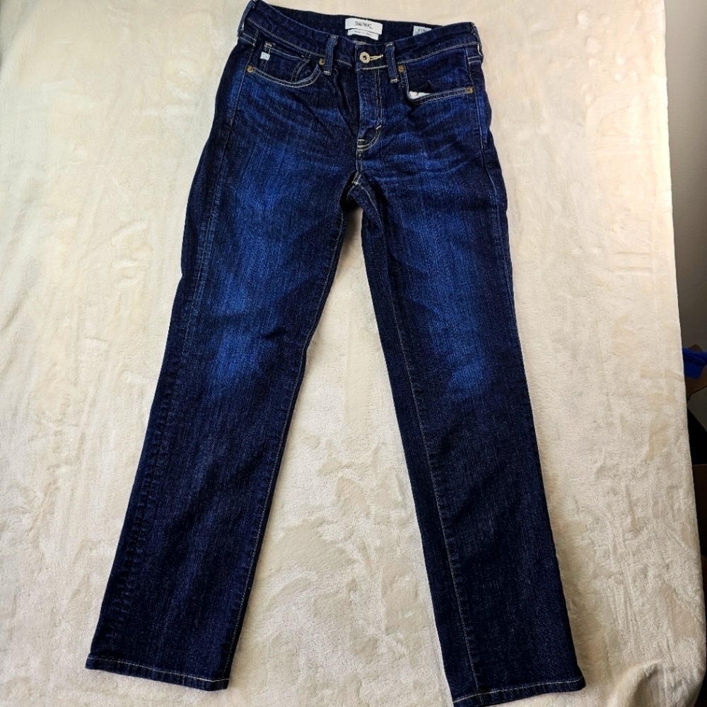Something Elsa Jeans Women’s 28 Mid RiseStraight Leg Stretch Denim Japan SKY03